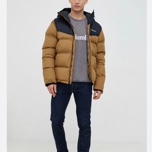 Columbia Insulated Down Color-block Hooded Outdoor Snow Winter Jacket S